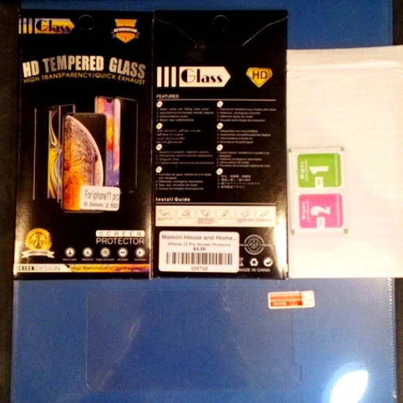 I PHONE 11 HD TEMPERED GLASS SCREEN PROTECTORS 10 for 23 dollars!!!! - Picture 2 of 2